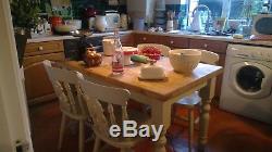 Shabby Chic Cottage Vintage Kitchen Dining Table And 4 Chairs