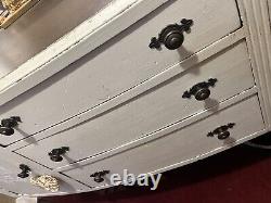 Shabby Chic Vintage Cabinet Sideboard Painted In F&B Hair Salon Kitchen Tea Room