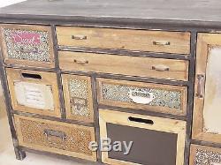 Shabby chic painted Sideboard cabinet chest retro style distressed sideboard3947