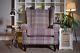 Sherlock Vintage Style Grande Wingback Chair Tweedy Check / Raspberry Cp1609
