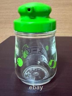 Showa Retro Plastic Spice Container Set, Vintage Kitchen Decor, Japan