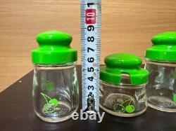 Showa Retro Plastic Spice Container Set, Vintage Kitchen Decor, Japan