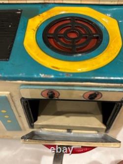 Showa Retro Tin Play Cute Toy Kitchen Vintage Antique Pretend Play Collectible