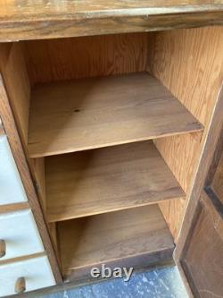 Sideboard Cabinet Cupboard Drawers Vintage Retro Andrews Part White Painted Wood