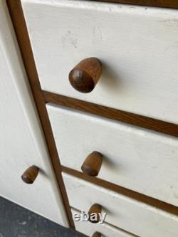 Sideboard Cabinet Cupboard Drawers Vintage Retro Andrews Part White Painted Wood