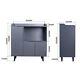 Sideboard Storage Cabinet Cupboard With Microwave Shelf Dining Room Furniture Uk