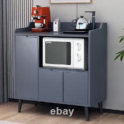 Sideboard Storage Cabinet Cupboard with Microwave Shelf Dining Room Furniture UK