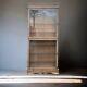 Slim Vintage Late C20th Glazed Solid Pine Shop Display Cabinet 7 Available