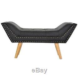 Small Bedroom Bench Upholstered Hallway Vintage Retro Chaise Longue Window Seat