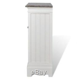 Small Display Cabinet White Vintage Furniture Shabby Chic Cupboard Glass Doors