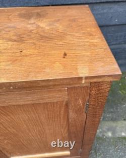 Small Vintage Utility Style Handmade Single Door Bedside Cabinet / Cupboard