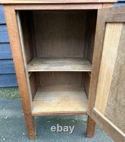 Small Vintage Utility Style Handmade Single Door Bedside Cabinet / Cupboard
