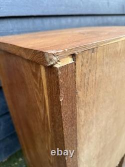Small Vintage Utility Style Handmade Single Door Bedside Cabinet / Cupboard