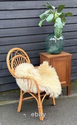 Small Vintage Utility Style Handmade Single Door Bedside Cabinet / Cupboard