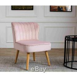 Soft Crush Velvet Chair Accent Tub Vanity Sofa Armchair Bench Bedroom Lounge New