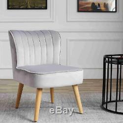 Soft Crush Velvet Chair Accent Tub Vanity Sofa Armchair Bench Bedroom Lounge New