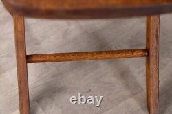 Solid Oak Folding Chair Vintage Style Dark Wood Dining Chair