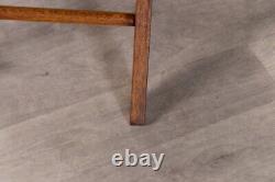 Solid Oak Folding Chair Vintage Style Dark Wood Dining Chair