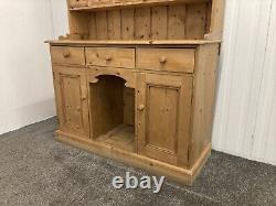 Solid Pine Vintage Country Farmhouse Kitchen Dresser