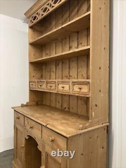 Solid Pine Vintage Country Farmhouse Kitchen Dresser