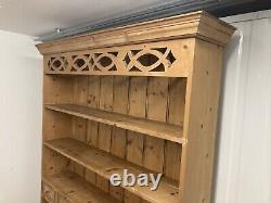 Solid Pine Vintage Country Farmhouse Kitchen Dresser