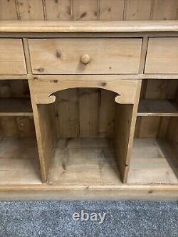 Solid Pine Vintage Country Farmhouse Kitchen Dresser