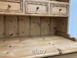 Solid Pine Vintage Country Farmhouse Kitchen Dresser