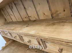 Solid Pine Vintage Country Farmhouse Kitchen Dresser