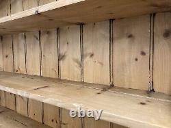 Solid Pine Vintage Country Farmhouse Kitchen Dresser