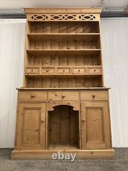 Solid Pine Vintage Country Farmhouse Kitchen Dresser