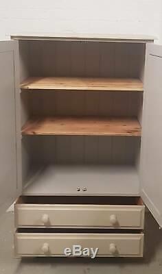 Solid Pine Vintage Cupboard Kitchen Pantry Larder Linen Cupboard/Storage