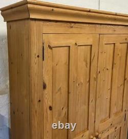 Solid Pine Vintage Narrow Kitchen Pantry Larder Cupboard/Bookcase / Housekeepers