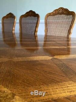 Solid Wood Extendable Dining Table 8 Seater Vintage Antique Classic With Chairs