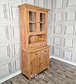 Solid Wood Welsh Dresser Rustic Reclaimed Antique Farmhouse Style Kitchen