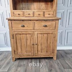 Solid Wood Welsh Dresser Rustic Reclaimed Antique Farmhouse Style Kitchen