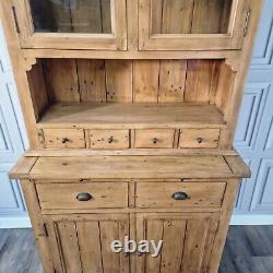 Solid Wood Welsh Dresser Rustic Reclaimed Antique Farmhouse Style Kitchen