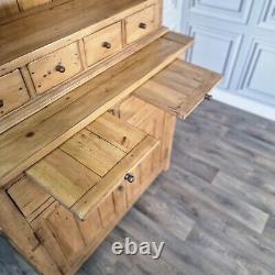 Solid Wood Welsh Dresser Rustic Reclaimed Antique Farmhouse Style Kitchen