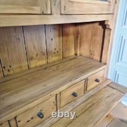 Solid Wood Welsh Dresser Rustic Reclaimed Antique Farmhouse Style Kitchen