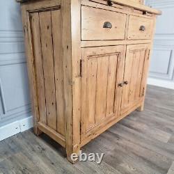 Solid Wood Welsh Dresser Rustic Reclaimed Antique Farmhouse Style Kitchen