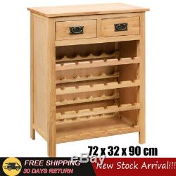Solid Wood Wine Cabinet Wine Rack Cupboard Display Holder Storage Organizer