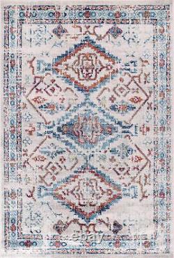 Stain Proof Traditional Area Rugs Vintage Oriental Carpet for Living Room 7661