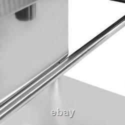 Stainles Steel Work Bench Commercial Storage Table Kitchen Cafe Sink Prep Shelf