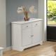 Stratford 2 Door 2 Drawer Sideboard White Shabby Chic