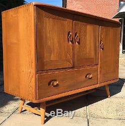 Stunning Ercol Windsor Sideboard Cabinet 60's Retro Vintage