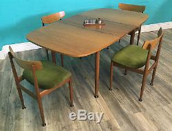 Stunning Retro Teak MID Century Danish Style G Plan Dining Table And Four Chairs