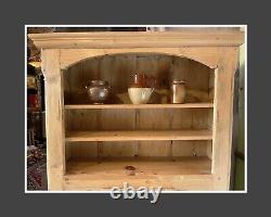 Stunning Rustic Solid Pine Vintage Dresser, Draws, Porcelain Knobs, Wine Holders