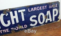 Sunlight Soap enamel sign advertising mancave garage metal vintage retro kitchen