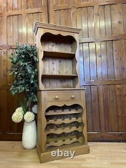 Super Rustic Slim Welsh Dresser with Wine Rack Bottle Storage\ Country Farmhouse