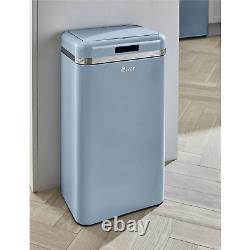 Swan Retro 45L Square Sensor Bin Blue