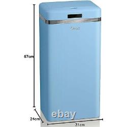 Swan Retro 45L Square Sensor Bin Kitchen Household Waste Bin, Blue SWKA4500BLN